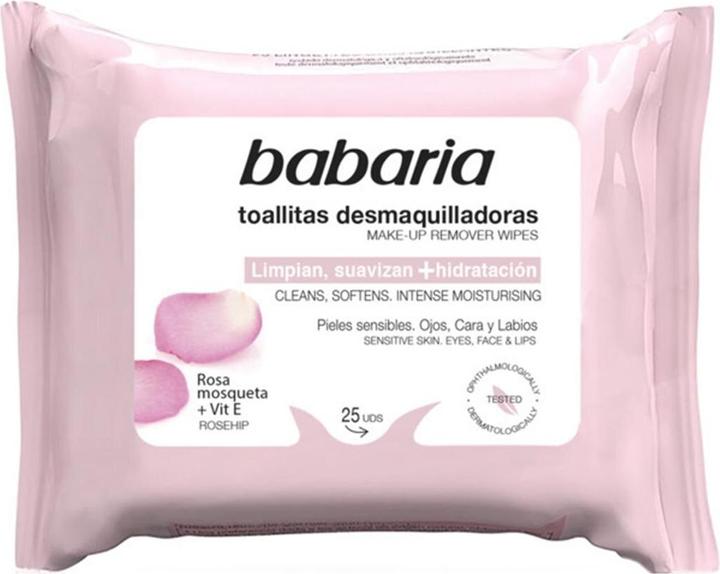 Babaria Rosehip Makeup Remover Wipes - 25 Count (Make-Up Entferner)
