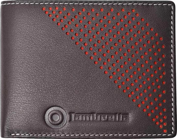 Lambretta Leder Brieftasche Gestanzt