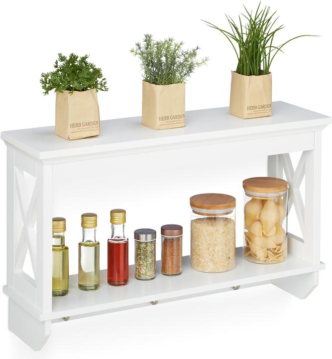 Actual product image Relaxdays wall rack (66 x 20 x 40 cm)