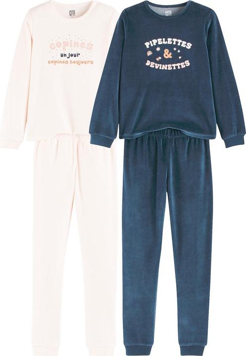 Produktbild La Redoute Collections 2er-Pack Pyjamas mit Message-Print (110)