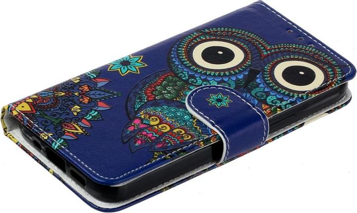 Actual product image Ueli Express iPhone 14 book case case with card holder owl (Apple iPhone 14)