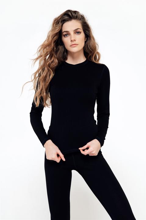 Image du produit Hebe Langarmshirt mit gerippter Textur (L)