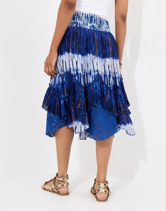 Image du produit Joe Browns Summery Tie-Dye Shimmer Detail Knee-Length Skirt (40)