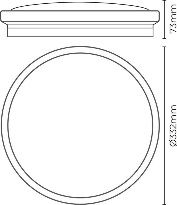 Actual product image EDM LED-Deckenleuchte 32540 F 18 W 1820 Lm kreisförmig Oberfläche (6400 K) (1820 lm)