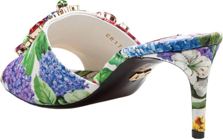 Actual product image Dolce & Gabbana mule in brocade with applied stones (38)