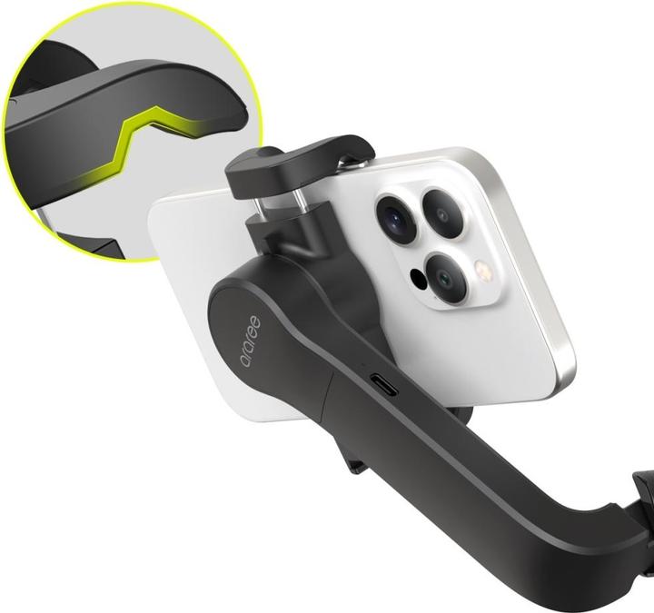Actual product image Araree Selfie Stick Gimbal Pod Gimbal 1X Tripod black