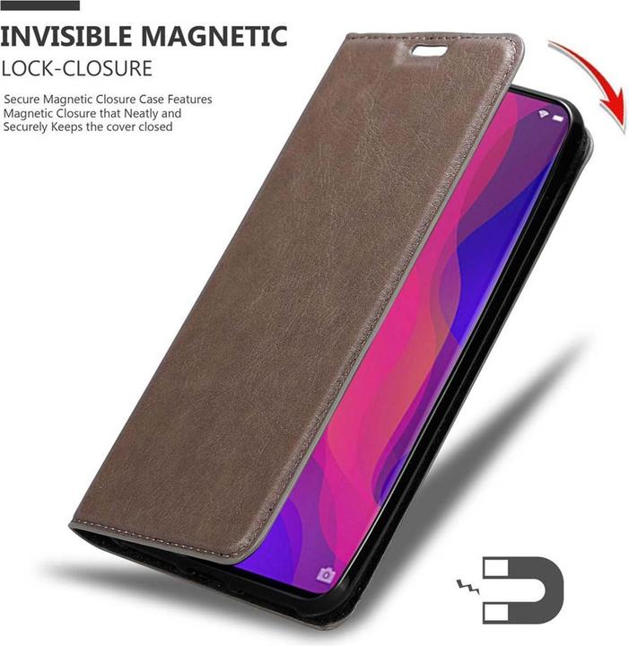 Immagine prodotto Cadorabo Copertina magnetica invisibile del libro (Oppo Find X)