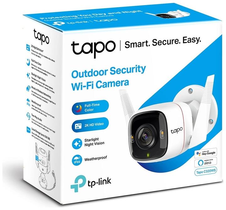 Produktbild TP-Link Tapo C320WS 4MP QHD Outdoor Kamera MicroSD (2560 x 1440 Pixels)