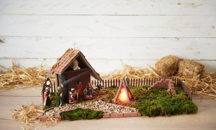 Image du produit VBS Feu de camp LED, bois, env. 8x6x10cm