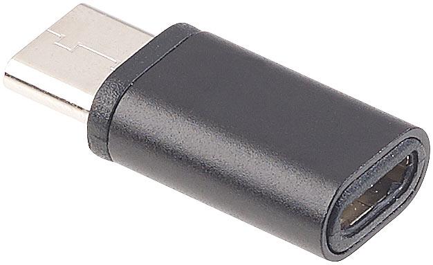 Actual product image Pearl USB adapter with Type-C plug to Micro USB socket (USB-A)