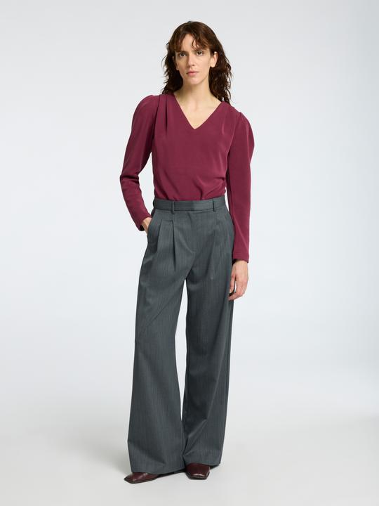 Produktbild Selected Femme Drapiertes Top mit V-Ausschnitt (S)