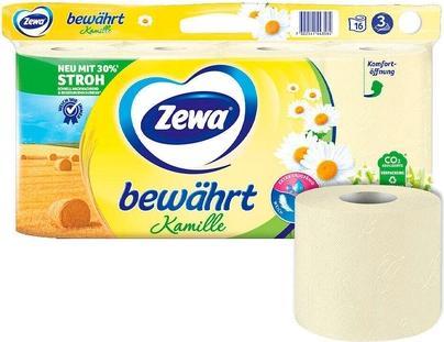 Productafbeelding Zewa Toiletpapier Bewezen Kamille met Strohalmen 8 Rollen (1 x)