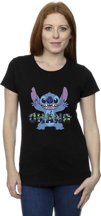 Produktbild Disney Lilo And Stitch Ohana Blue Glitch TShirt (M)