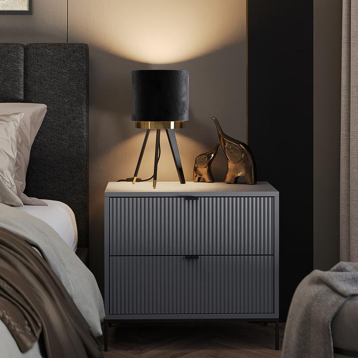 Produktbild Vichy Tischlampe Goldamo, Schwarz/Gold (E27)