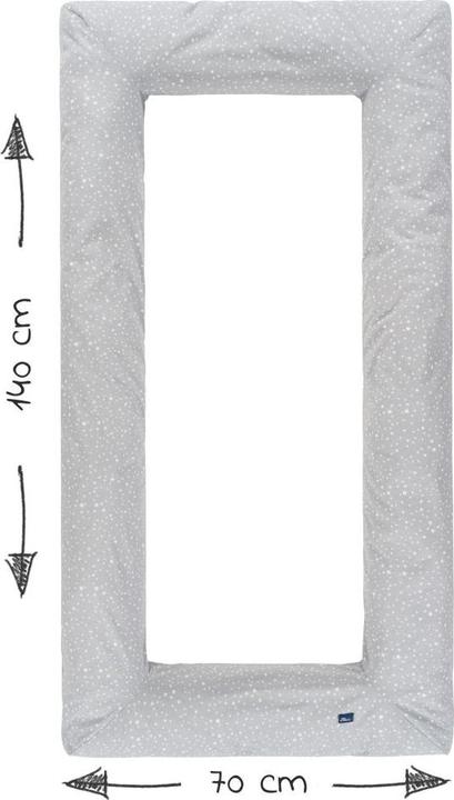 Produktbild Alvi Babynestchen & Bettschlangen Nestchen Carré Schlummer-Carré Jersey - Sternenhimmel