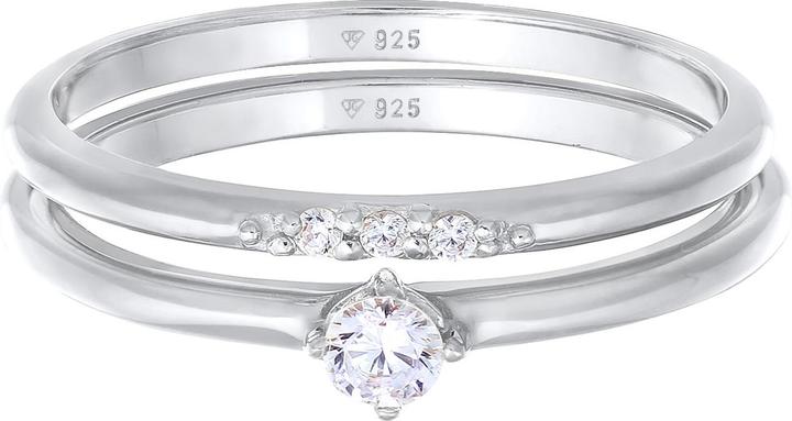 Immagine prodotto Elli Anello di cristallo (50, 925 Argento)