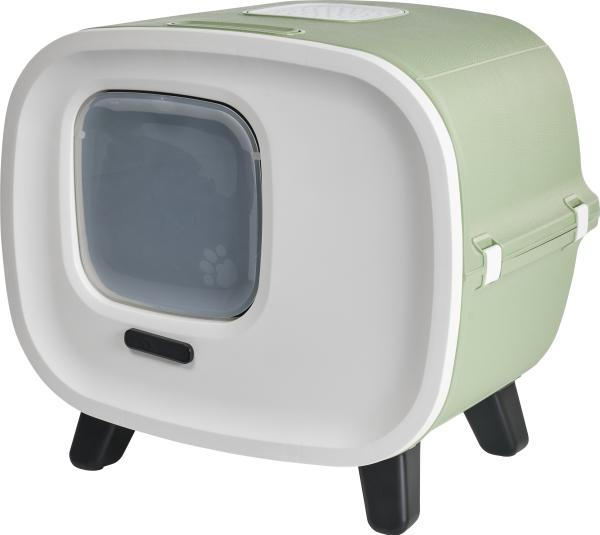 Actual product image Savic Mira de luxe botanical green (Cat litter box closed)