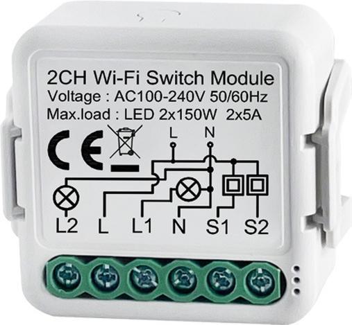 Produktbild Netplus Smart Relay Switch Module 2-Kanal WLAN