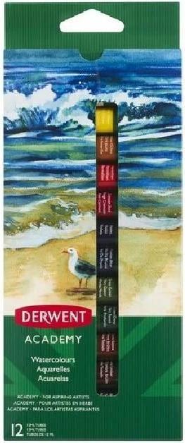 Derwent Watercolor Paints Multicolored (Multicoloured, 12 ml)