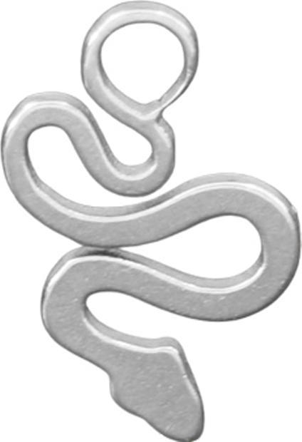 Star Piercing Anhänger silber Schlange Basic (ohne Messing, Chirurgenstahl 316L)