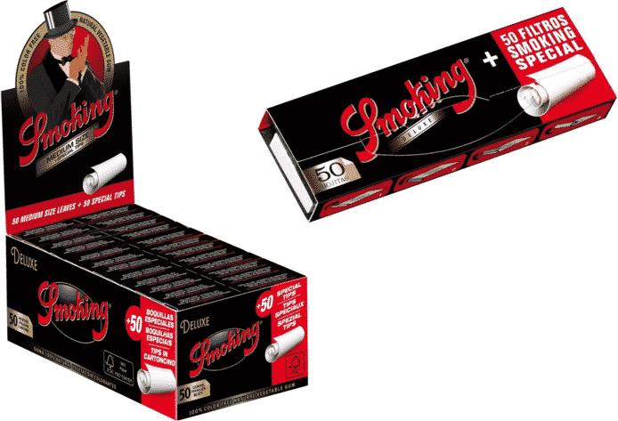 Smoking Filter Tips Deluxe (boîte de 50 pièces)