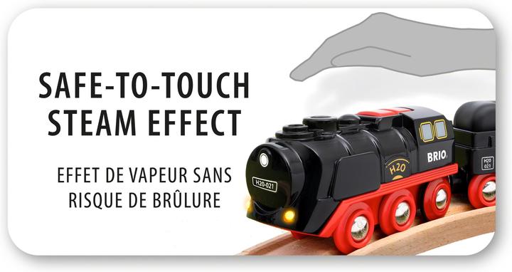 Image du produit Brio Locomotive à vapeur à piles avec réservoir d'eau