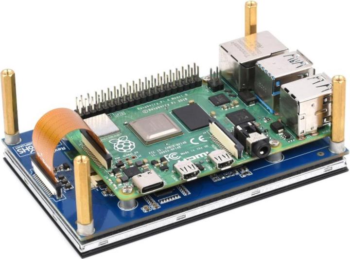 Actual product image WaveShare 4.3inch QLED Capacitive Touch Display for Raspberry Pi DSI Interface 800×480