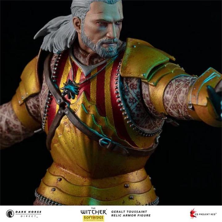 Actual product image Dark Horse The Witcher 3 statuette PVC Geralt Toussaint Relic Armor 20 cm