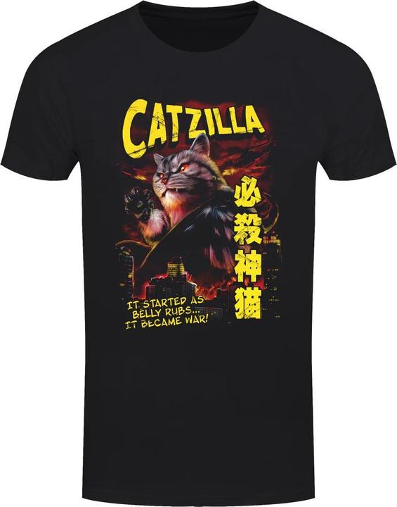 Horror Cats Catzilla TShirt (XXL)