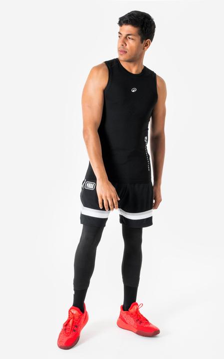 Actual product image Tarmak Basketball Trikot ärmellos - Tank 500 NBA schwarz (XS)