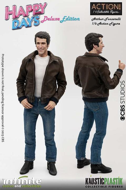 Actual product image Infinite Statue Fonzie With Jukebox Deluxe Scale
