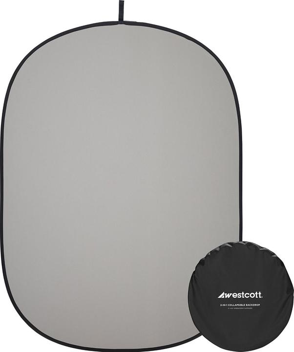 Produktbild Westcott 2-in-1 Gray & Green Screen (5' x 6.5') Collapsible Backdrop (152.40 cm, 195.60 cm)