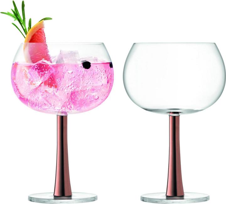 Immagine prodotto LSA Set di 2 bicchieri gin balloon 420ml in rame (4.20 dl, 2 x, Bicchieri di gin)