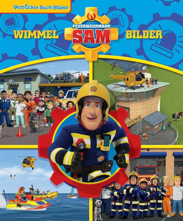 Actual product image Feuerwehrmann Sam - Verrückte Such-Bilder - Wimmelbuch - Pappbilderbuch mit wattiertem Umsc (German, Phoenix International Publications Germany GmbH, 2024)
