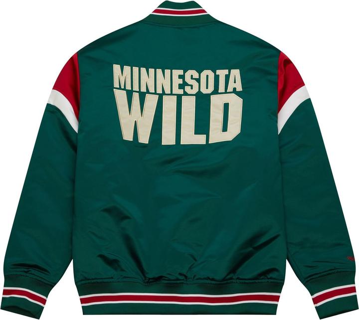 Produktbild Mitchell & Ness M&N Heavyweight Satin Jacke NHL Minnesota Wild - M (M)