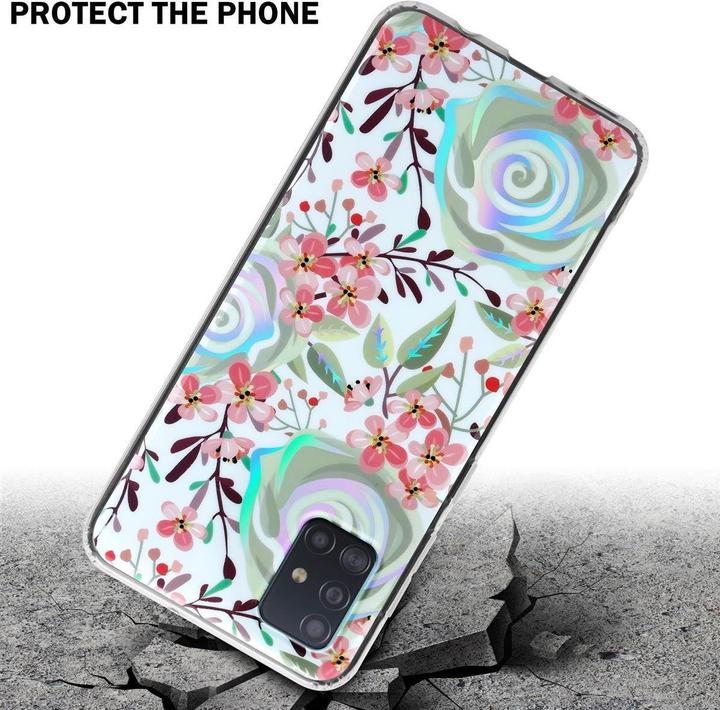 Actual product image Cadorabo IMD TPU Colorful Flowers & Leaves Cover (Samsung Galaxy M40s)