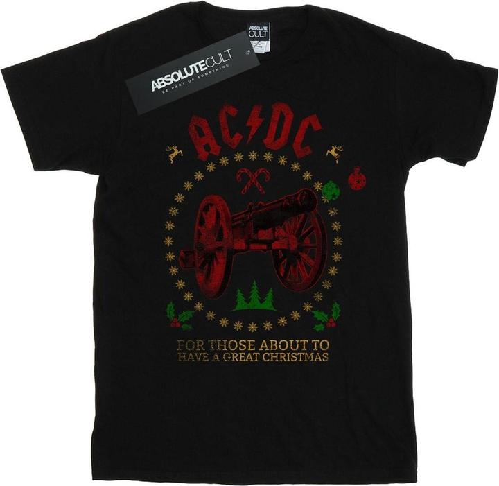 AC/DC Mädchen Weihnachten die Baumwolle TShirt