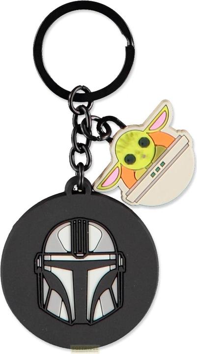 Actual product image The Mandalorian rubber keychain