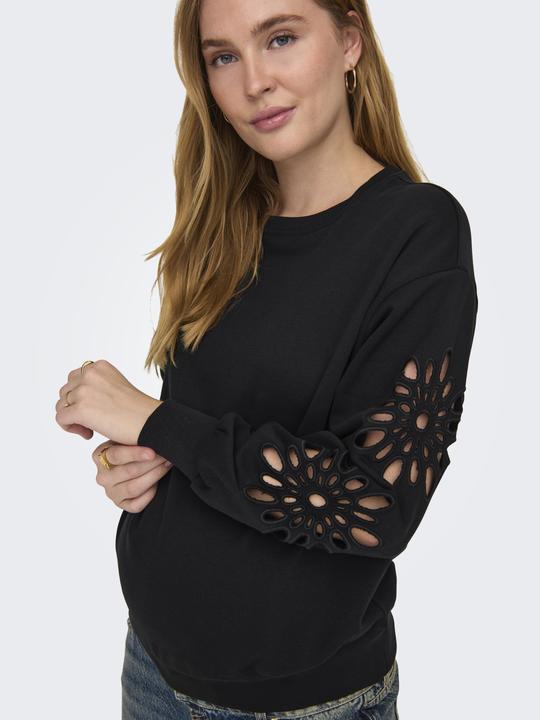 Immagine prodotto Only Maternity Vestibilità regolare Scollo rotondo Felpa maternità a spalla bassa Felpa (M)