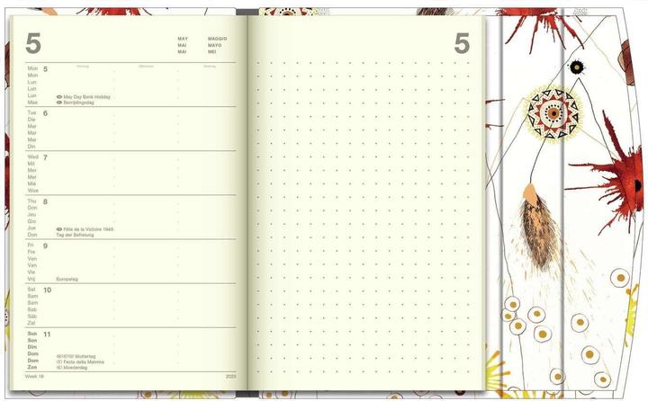 Actual product image Neumann N NEUMANNVERLAGE - Dan Bennett 2025 Diary, 10x15cm, pocket calendar with magnetic closure and (10 x 15 cm, German)