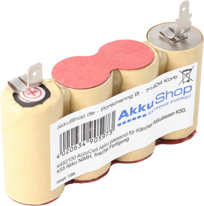 Actual product image AccuCell Akku für Kärcher Akkubesen K50, K55