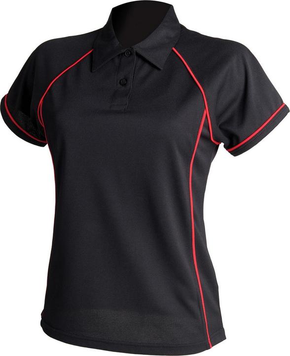 Actual product image Finden & Hales Womens/Ladies Piped Performance Polo Shirt (M)
