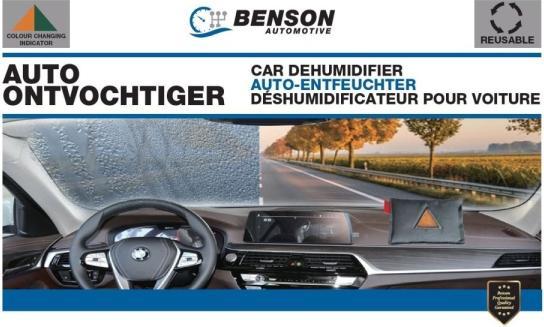 Produktbild Benson Auto Luftentfeuchter wiederverwendbar mit Feuchtigkeitsanzeige
