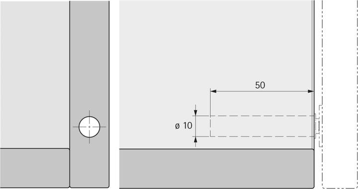 Produktbild Hettich Push-to-open Magnet zum Einbohren