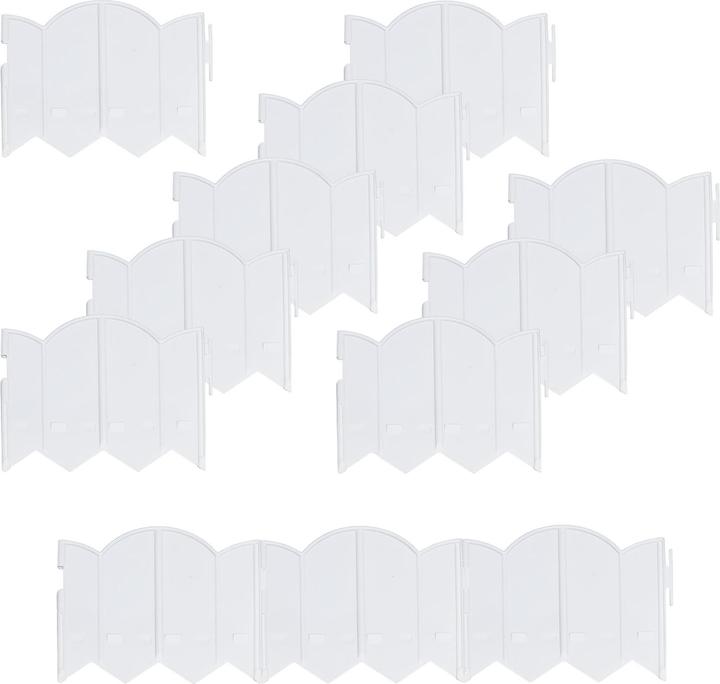 HTI-Living Beeteinfassung 1000 cm Zierzaun Cloud mit Beleuchtung (1008 cm)