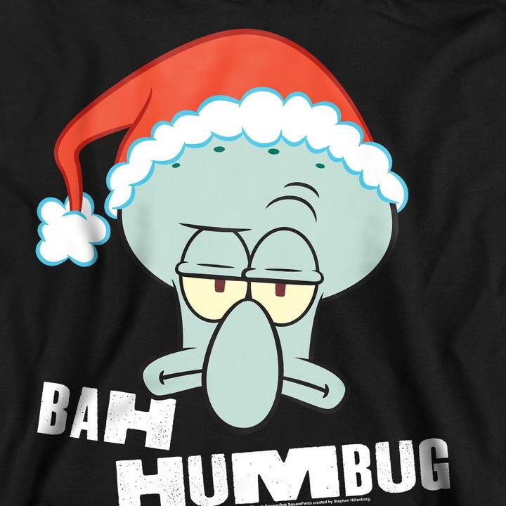 Immagine prodotto Spongebob Squarepants Bah Humbug Felpa Natale Squidward Adulto Unisex (S)