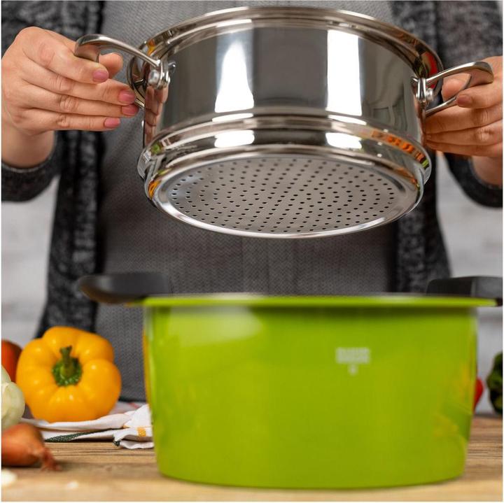 Actual product image Kuhn Rikon Steaming attachment with side handle Ø 20 cm (20 cm, Metal)