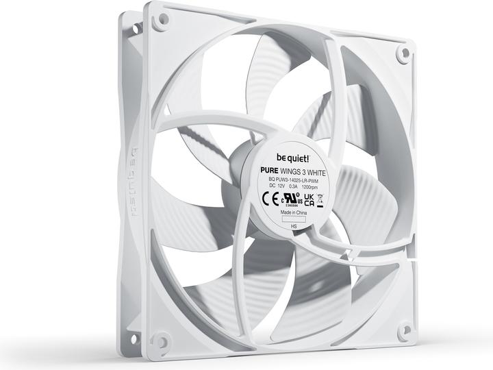 Produktbild be quiet! Pure Wings 3 PWM wh 140x140x25 (140 mm, 1 x)