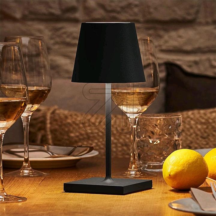 Immagine prodotto Sigor 4547001 Nuindie mini lampada da tavolo ricaricabile 25cm nero notte 2,2W FlexMood 2200K/2700K IP54 (98.50 lm)