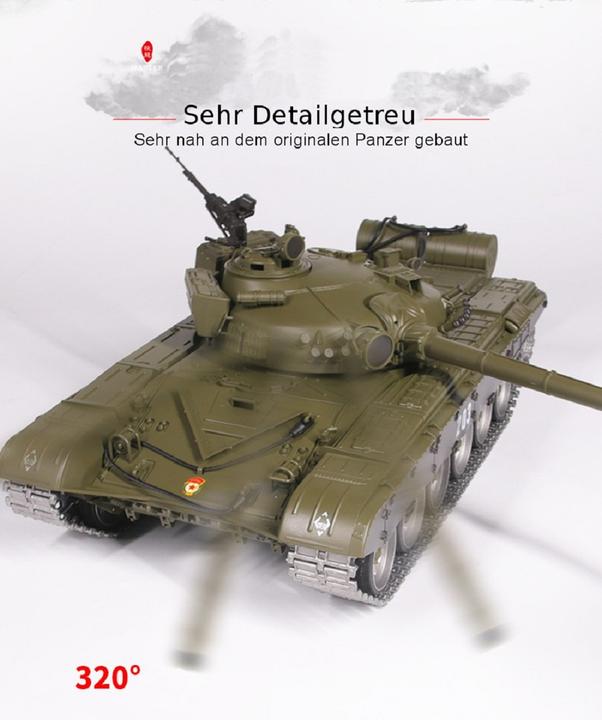 Actual product image Es-toys Heng Long RC Tank Russian T-72, Pro (RTR Ready-to-Run)